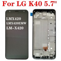 LCD digitizer with frame for LG K40 2019 LM-X420QN LMX420 X420 K12 Plus